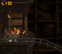 une photo d'Ã©cran de Donkey Kong Country sur Nintendo Super Nes